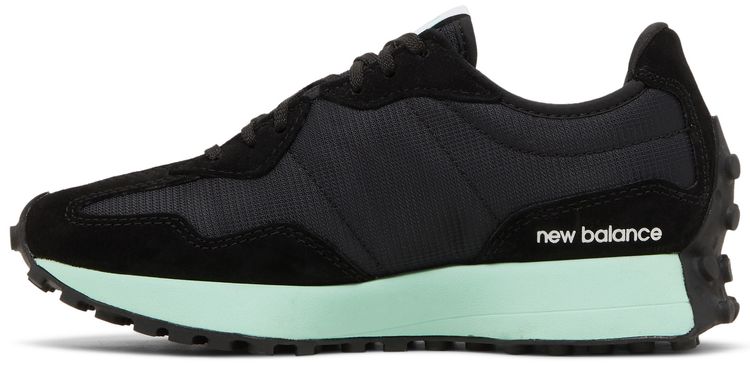 New Balance Wmns 327 Black Bright Mint
