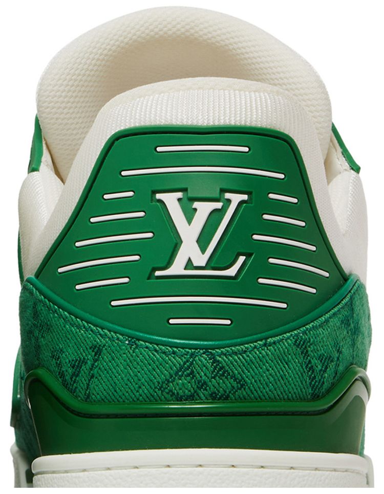 Louis Vuitton Trainer Green Monogram Denim