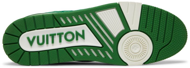 Louis Vuitton Trainer Green Monogram Denim