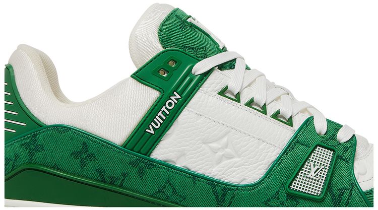 Louis Vuitton Trainer Green Monogram Denim