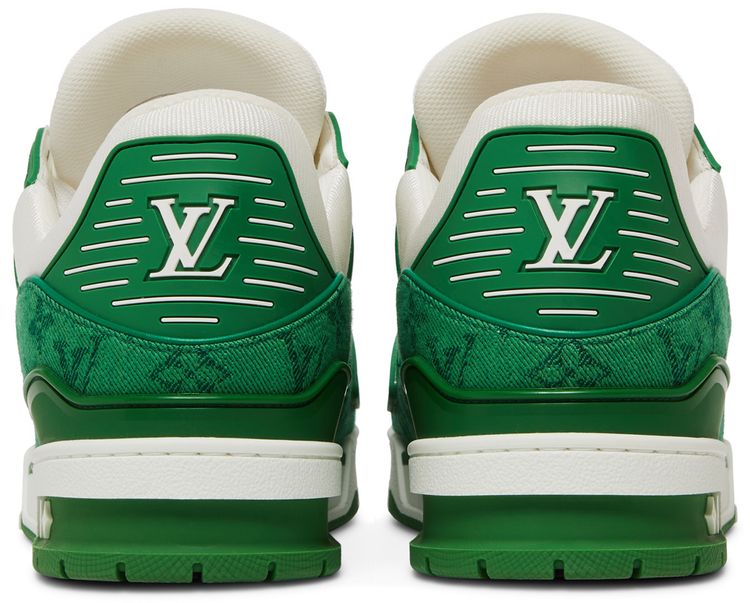 Louis Vuitton Trainer Green Monogram Denim