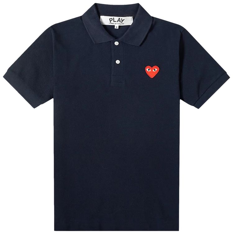Comme des Garcons PLAY Polo Shirt Navy