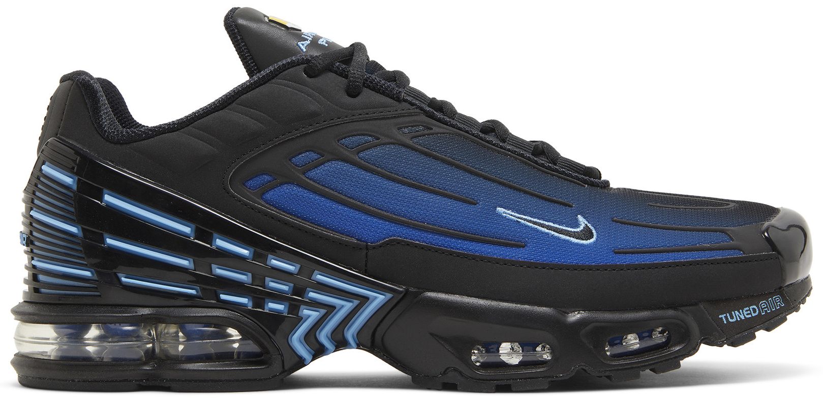 blue and black air max plus