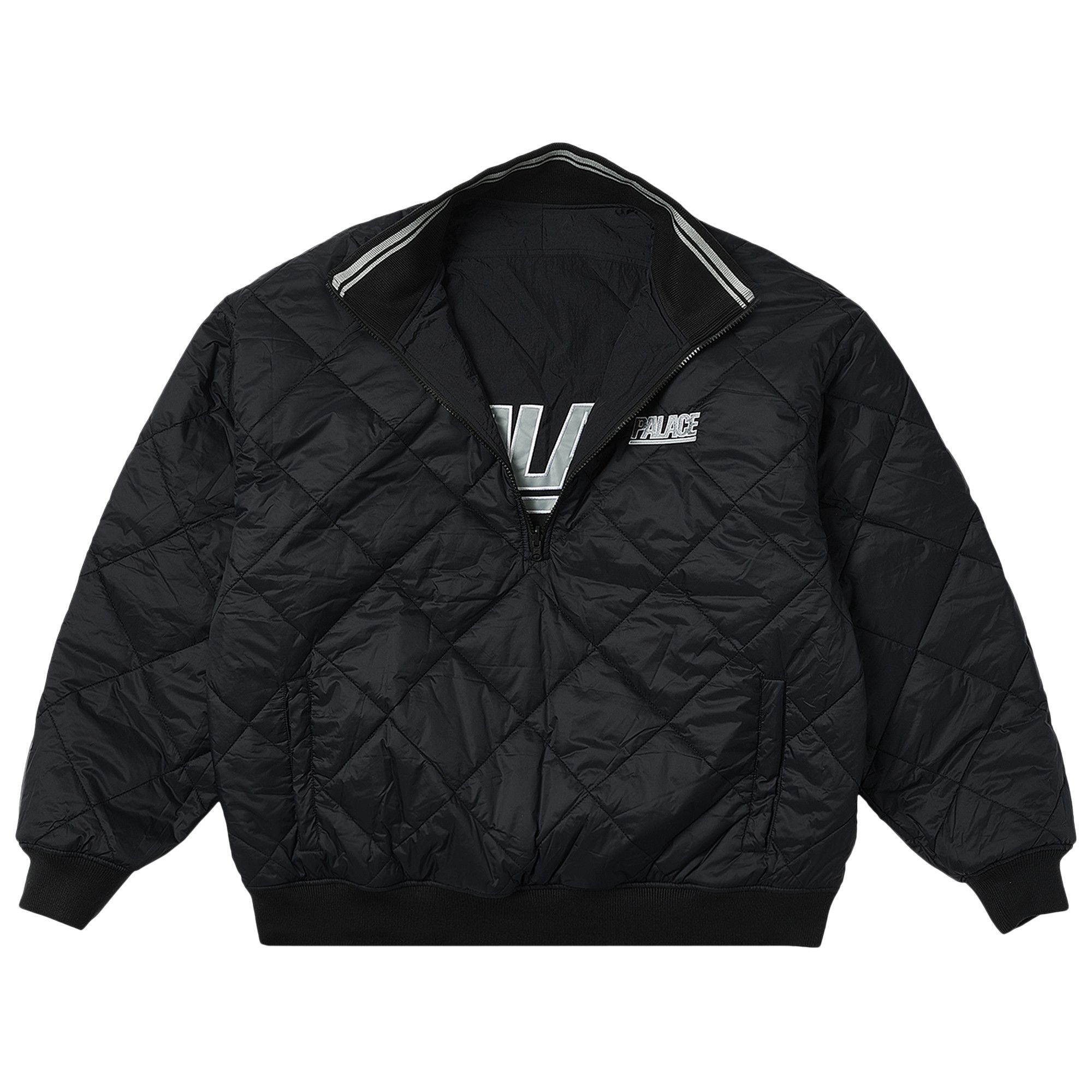 Buy Palace Reversible Quilted Sports Bomber 'Black Buy Palace Reversible Quilted Sports Bomber 'Black