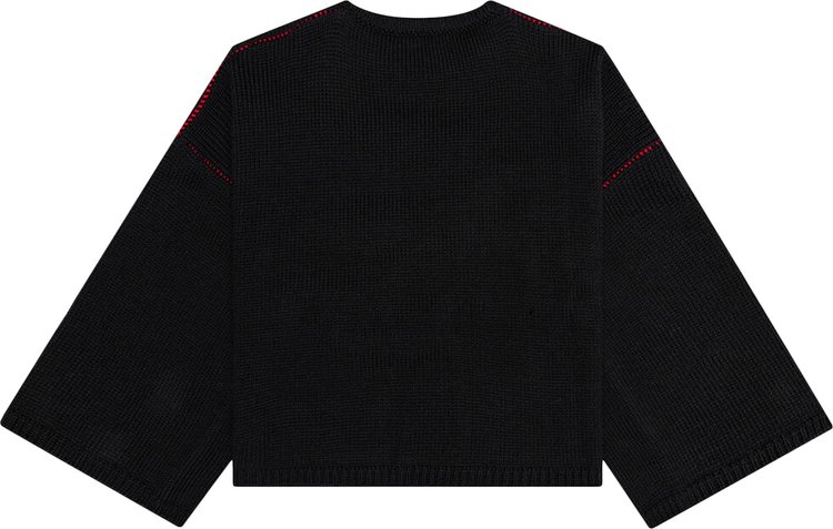 Raf Simons Cropped RS Knit Black