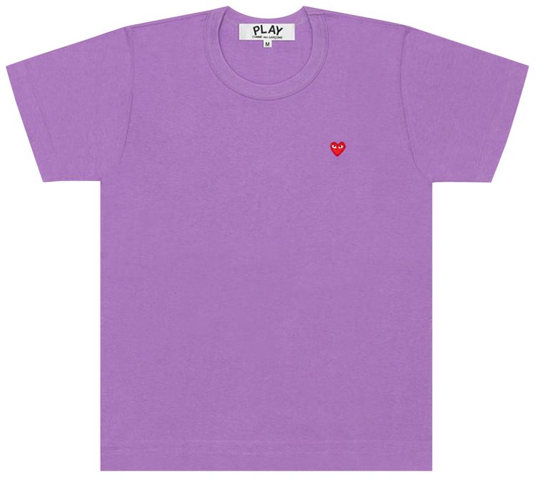Comme des Garcons PLAY Small Heart T Shirt Purple