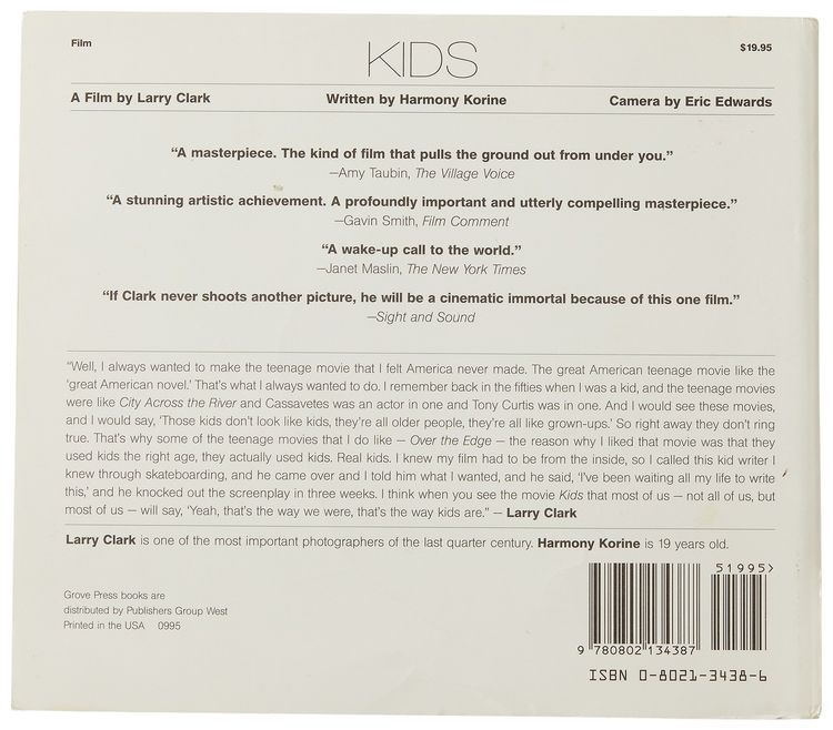 Kids by Larry Clark And Harmony Korine