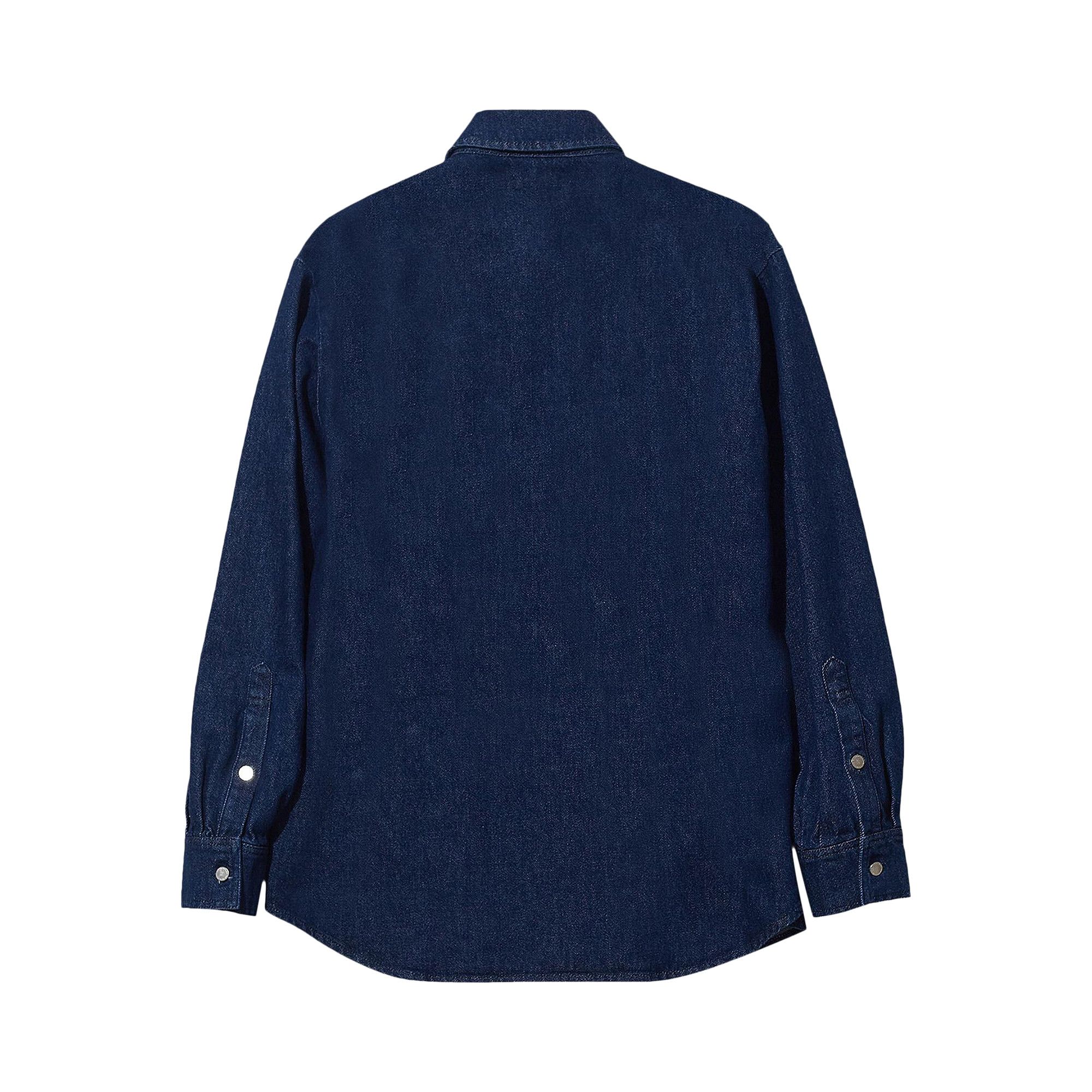 RAF SIMONS 2022ss denim shirt with label