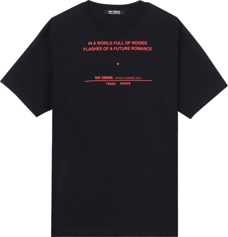 Raf Simons Solemn X Oversized T-Shirt 'Black'