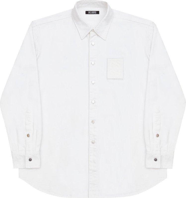 Raf Simons Straight Fit Denim Shirt 'White'