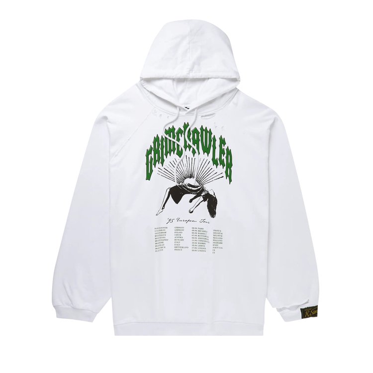 Raf Simons Destroyed Oversized Hoodie 'White'