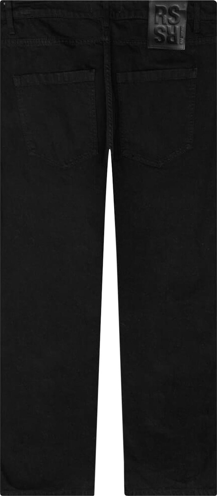 Raf Simons Wide Fit Denim Pants Black