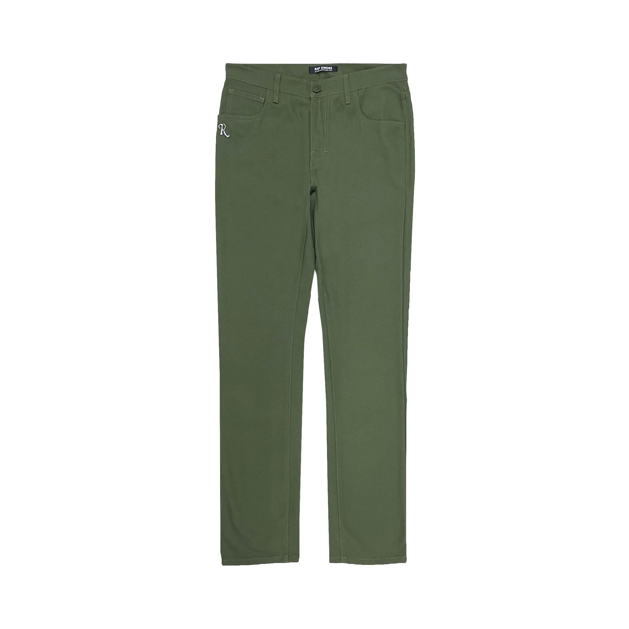 Buy Raf Simons Slim Fit Denim Pants 'Green' - 222 M310 10080 0023