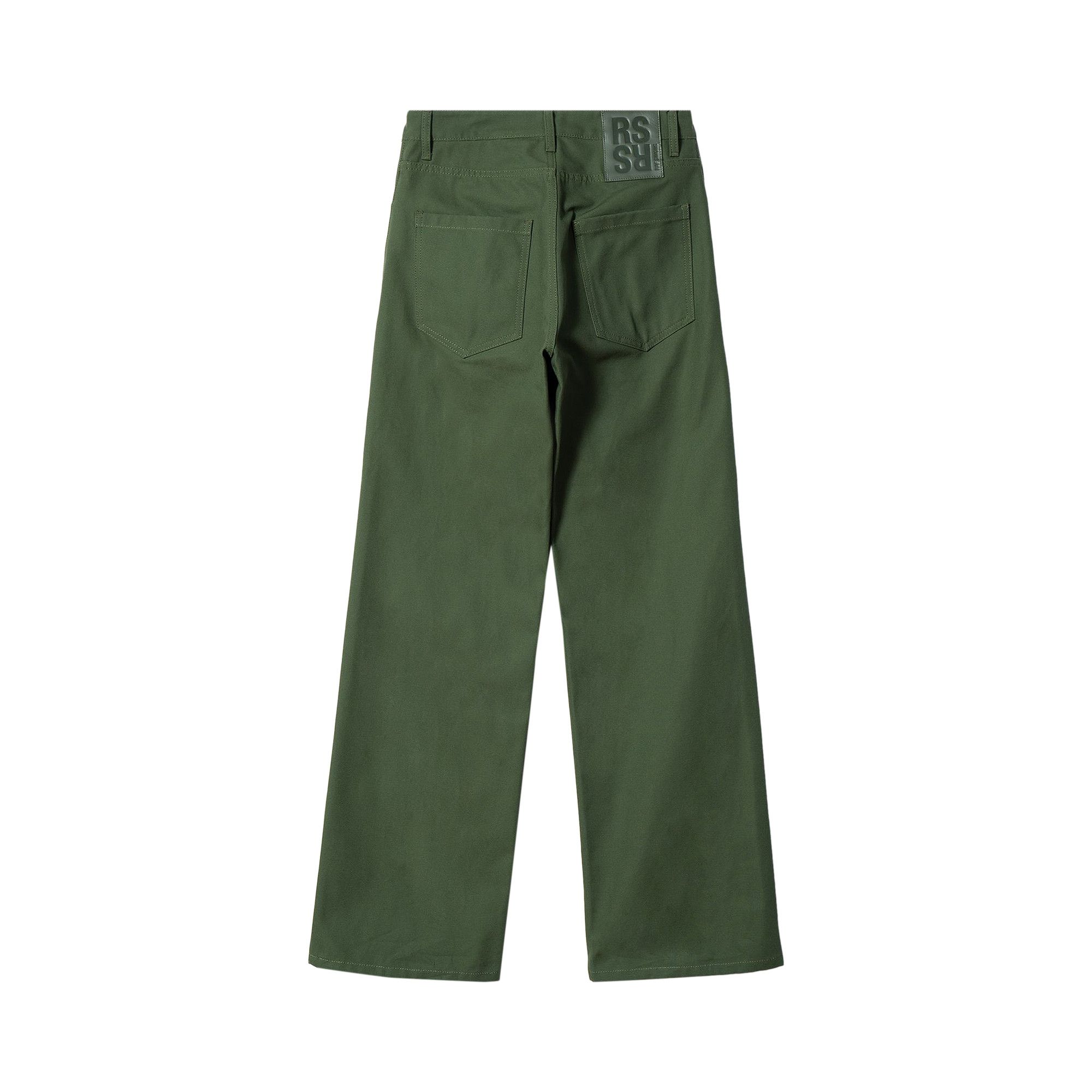 22AW RAF SIMONS WIDE FIT DENIM カーキ Buy Raf Simons Wide Fit Denim Workwear Pants 'Green' - 222 M317