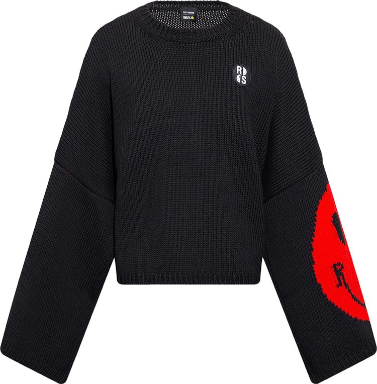 Raf Simons x Smiley Wide Sleeve Sweater 'Black'