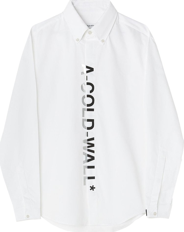 A Cold Wall Woven Split Dialogue Shirt White