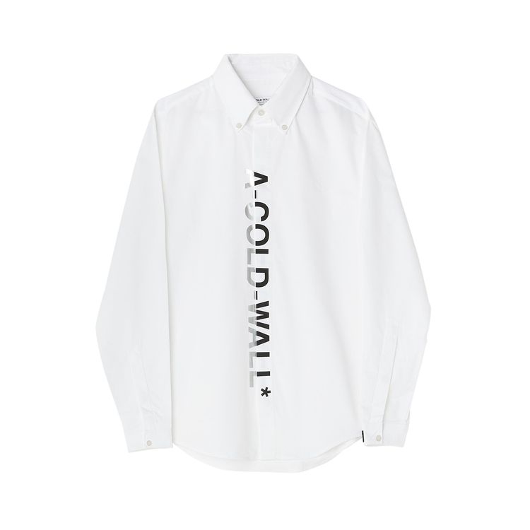 A Cold Wall Woven Split Dialogue Shirt White