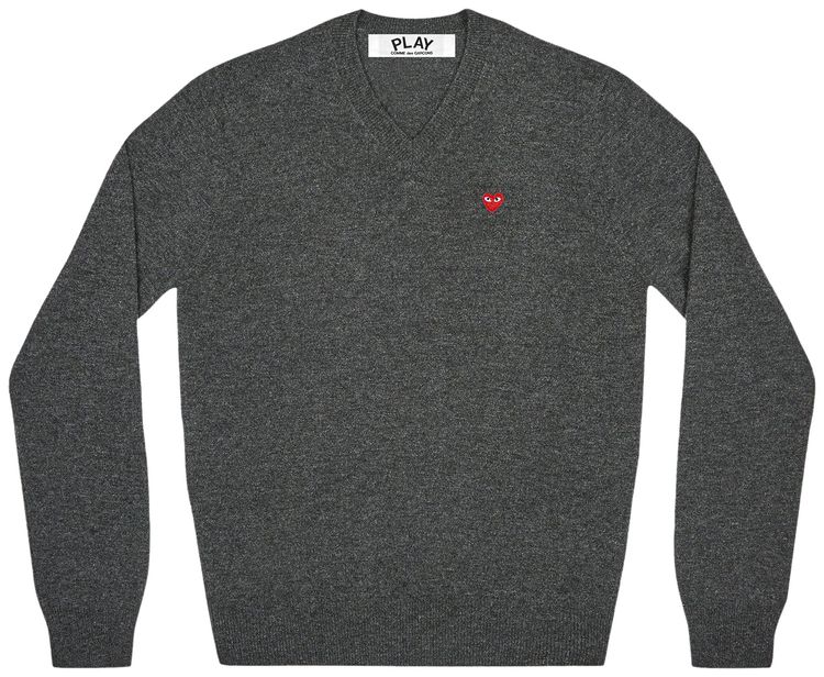 Comme des Garcons PLAY Pullover Knit Charcoal