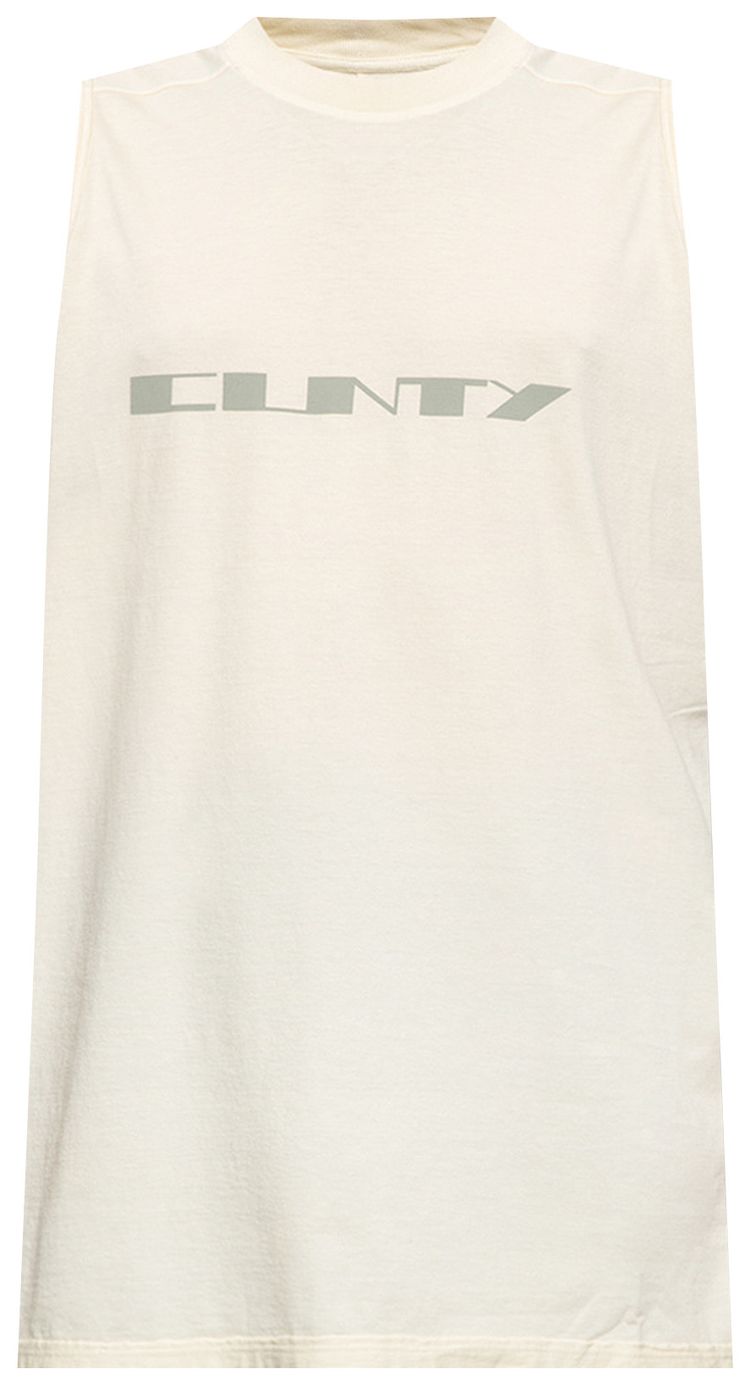 Rick Owens Sleeveless Tank Top Beige