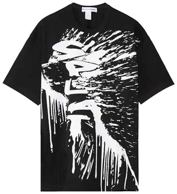 Comme des Garcons SHIRT x Christian Marclay Printed T Shirt Black