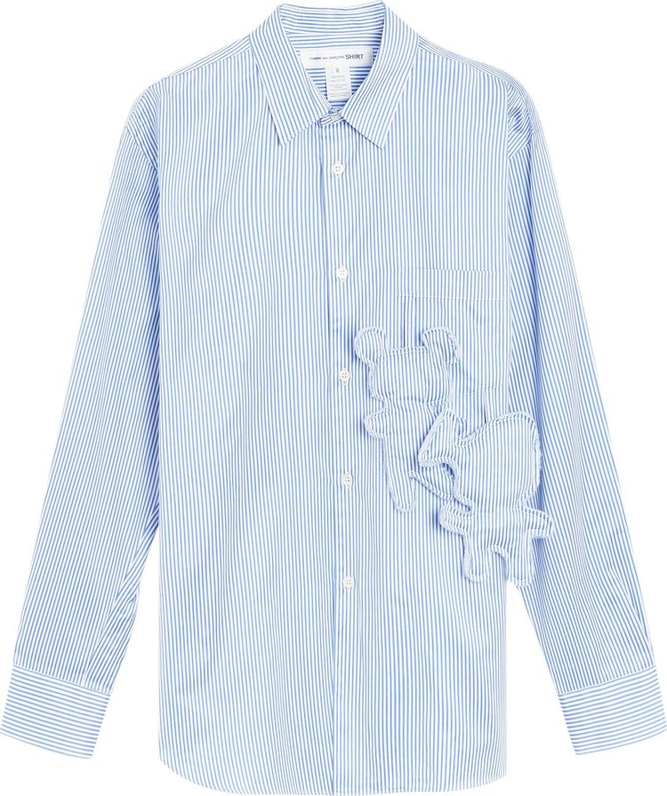 Comme des Garçons SHIRT Striped Long-Sleeve Shirt 'Blue'