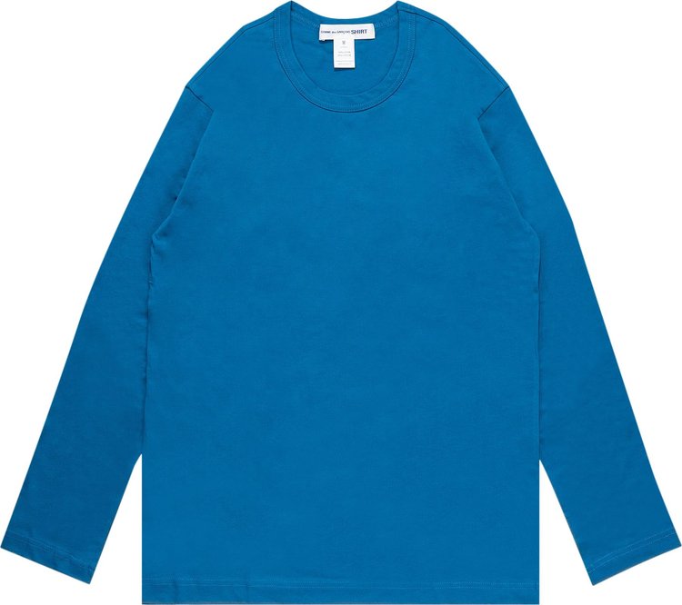 Comme des Garçons SHIRT Rear Logo Long-Sleeve T-Shirt 'Blue'