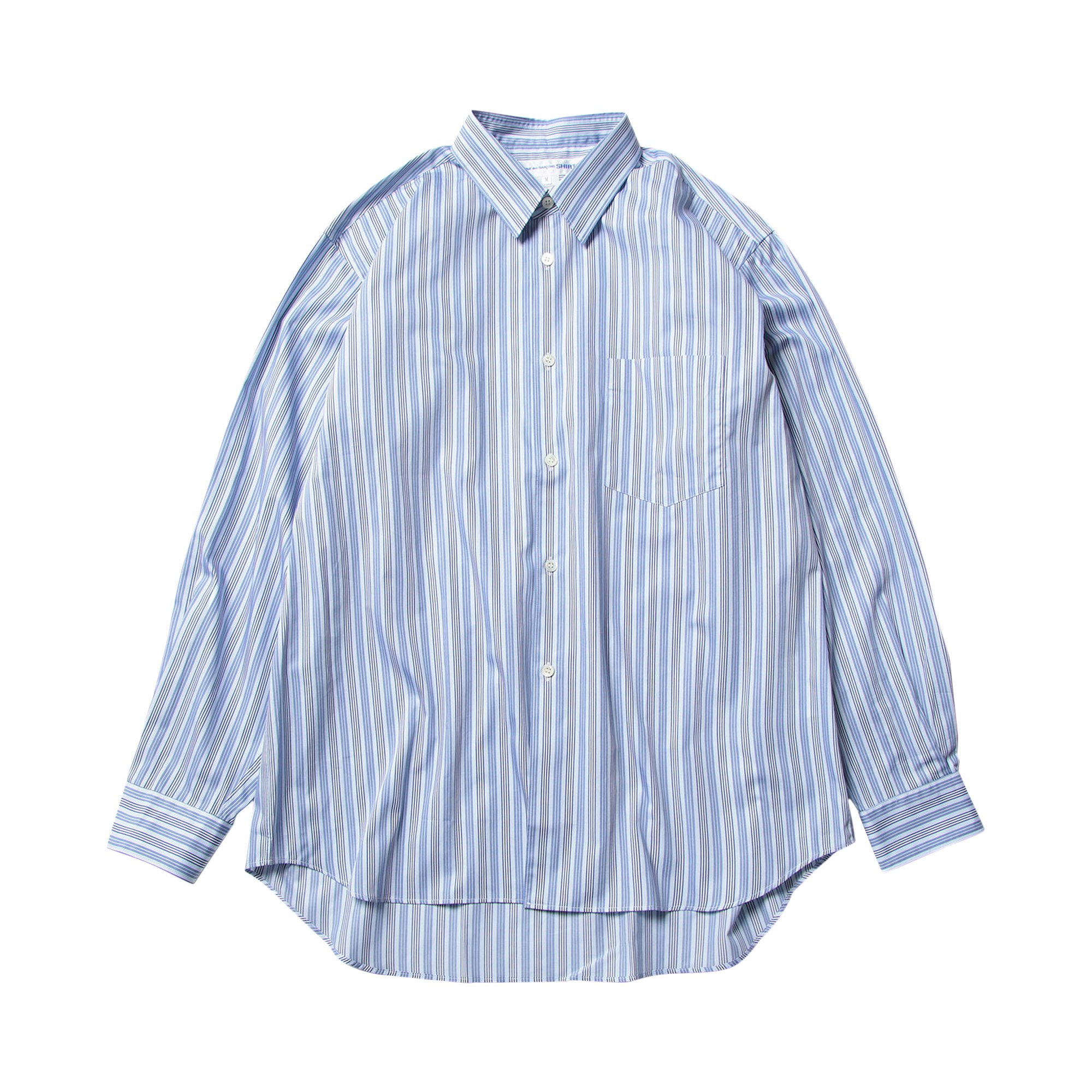 Buy Comme des Garçons SHIRT Yarn Dyed Poplin Wide Classic Shirt