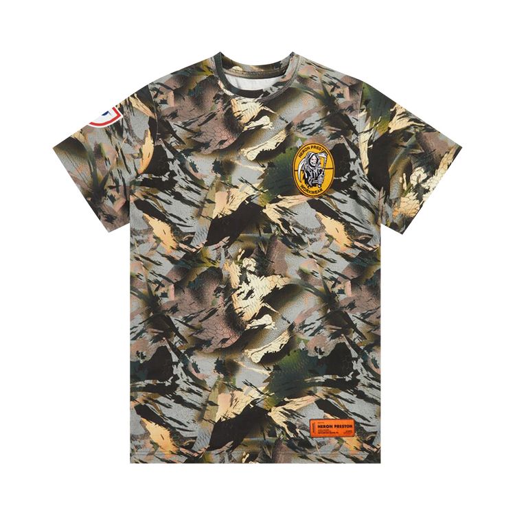 Heron Preston Camouflage Popline Shirt Men