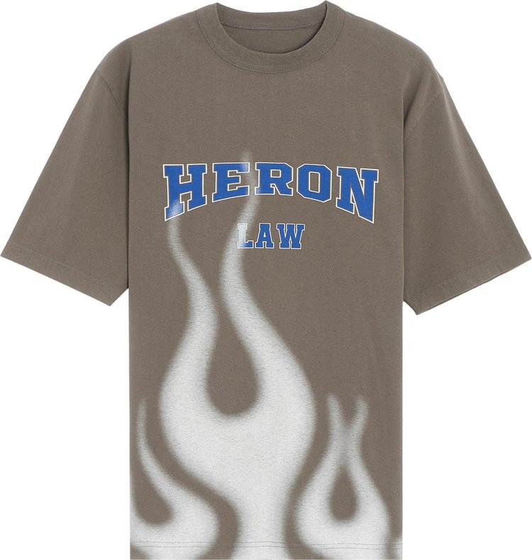 Heron Preston Heron Law Flames Short-Sleeve Tee 'Grey'
