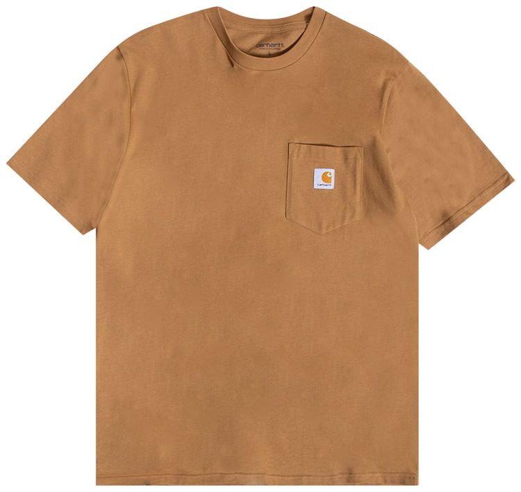 Carhartt WIP Pocket Short Sleeve T Shirt Brown