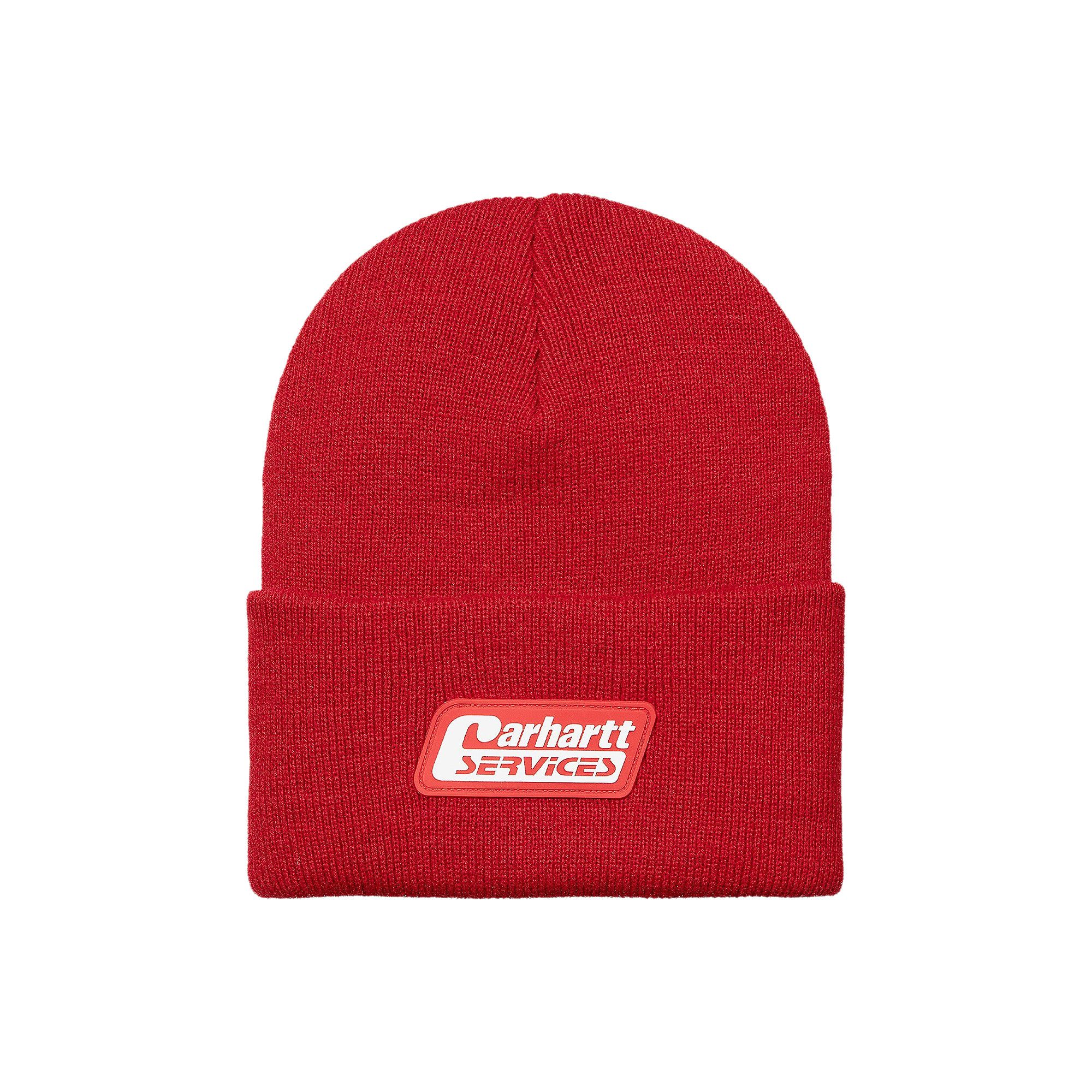Buy Carhartt WIP Carhartt Services Beanie Red I030888 RED GOAT