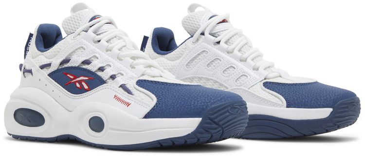 Reebok Solution Mid Big Kid White Batik Blue