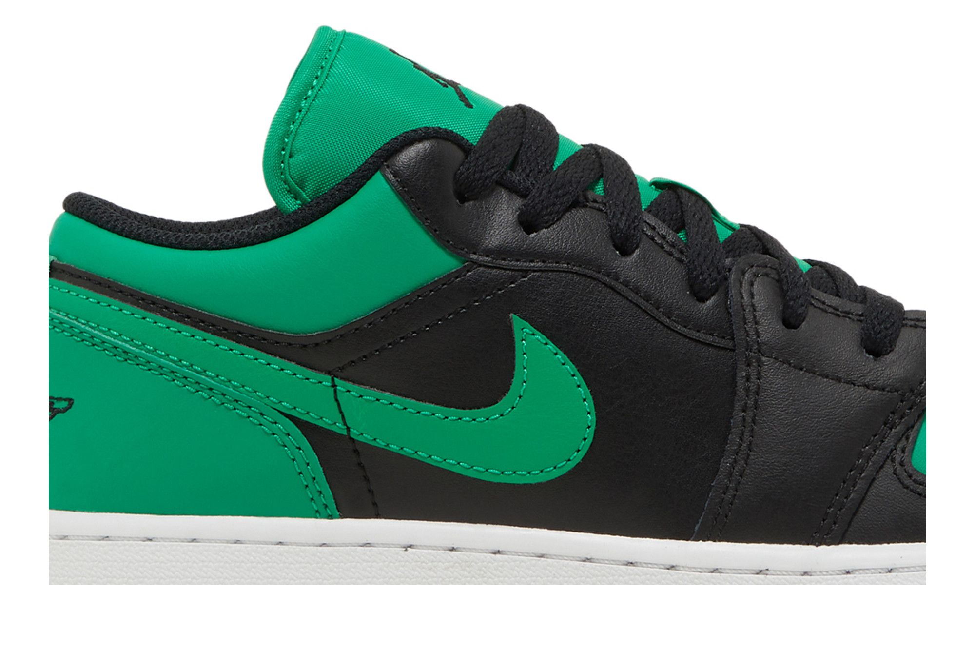 Buy Air Jordan 1 Low GS Black Lucky Green 553560 065 GOAT