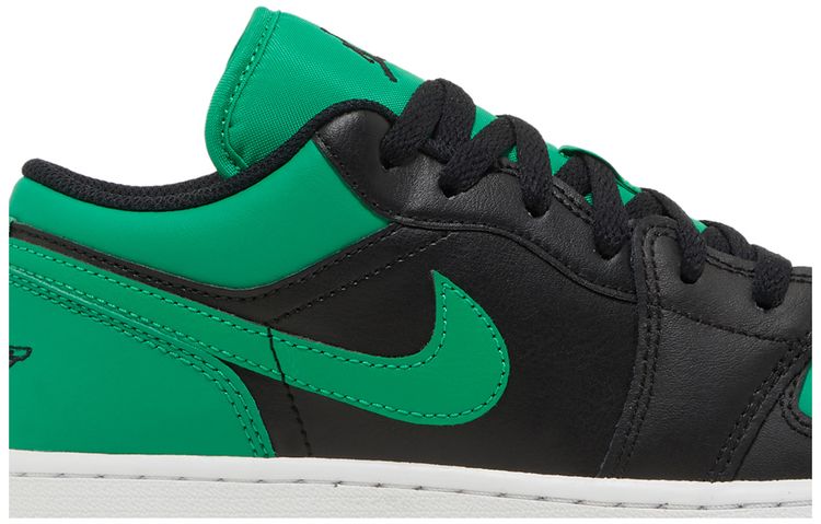 Air Jordan 1 Low GS Black Lucky Green