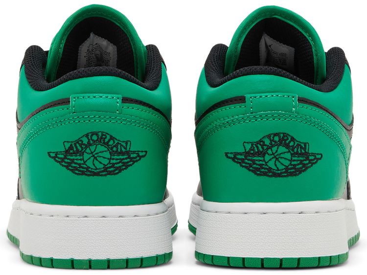 Air Jordan 1 Low GS Black Lucky Green
