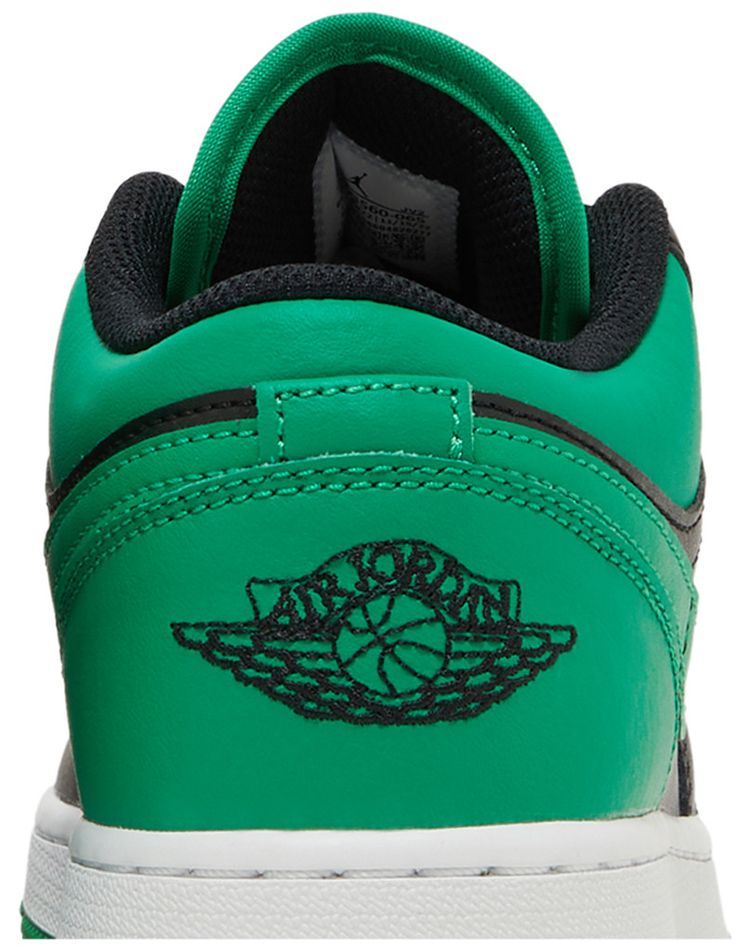 Air Jordan 1 Low GS Black Lucky Green