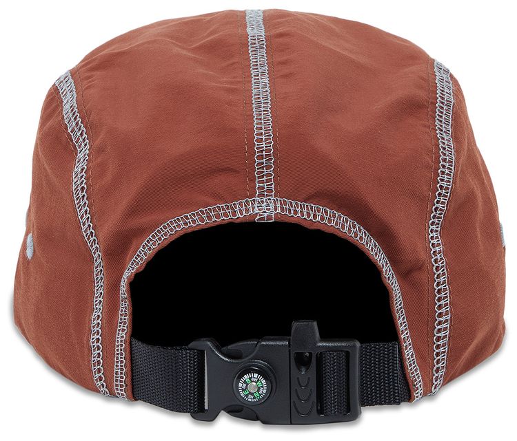 Supreme Reflective Stitch Camp Cap Brown