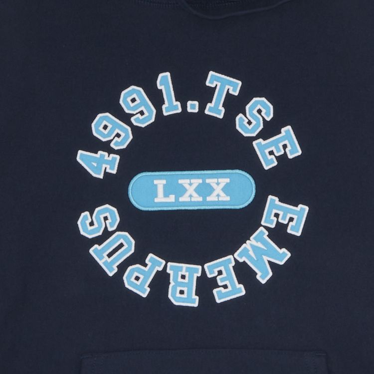 Supreme Reverse Hooded Sweatshirt Navy