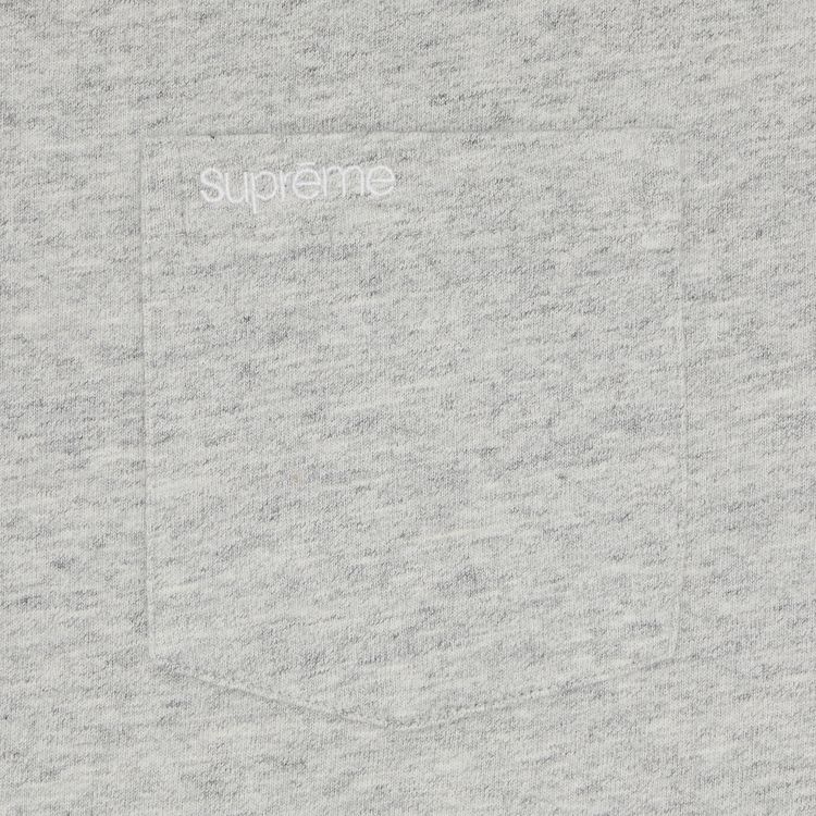 Supreme Short Sleeve Pocket Tee Heather Grey
