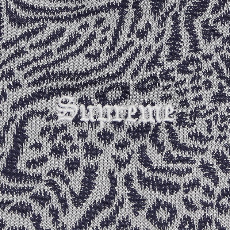 Supreme x Umbro Jacquard Animal Print Soccer Jersey Navy