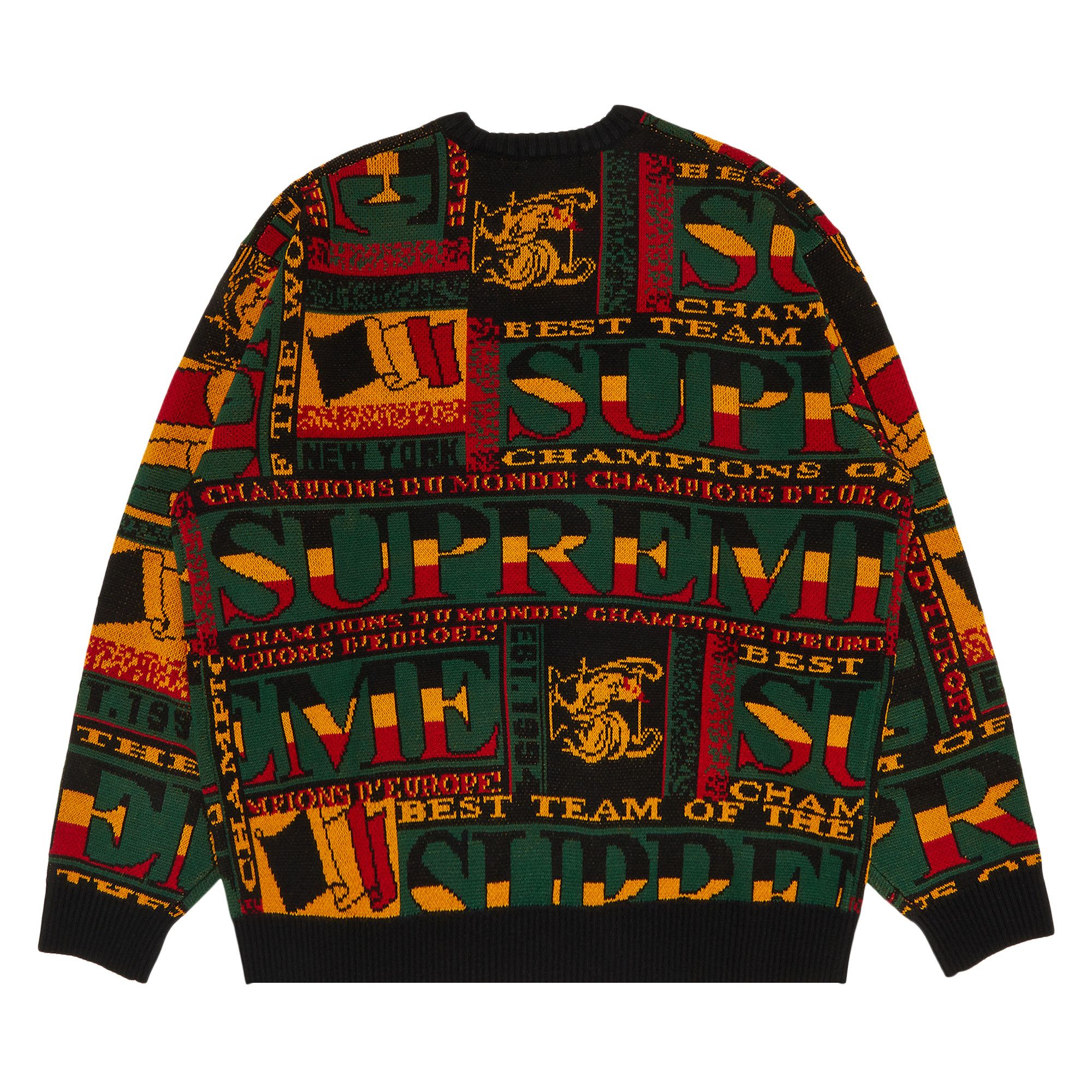 Buy Supreme Scarf Sweater 'Black' - SS23SK20 BLACK | GOAT CA
