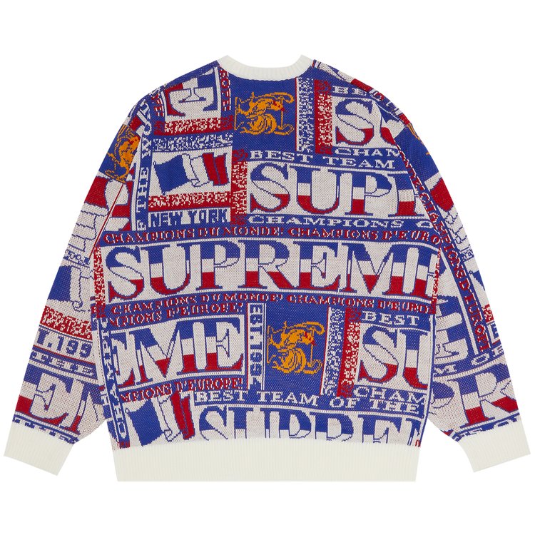 Supreme Scarf Sweater White