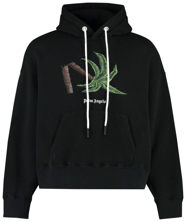 Palm Angels Broken Palm Hoodie Black