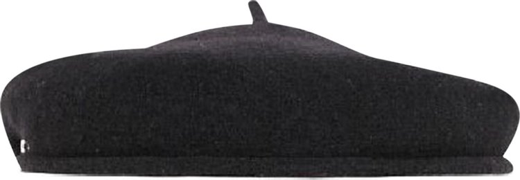 Marine Serre Embroidered French Beret 'Black'