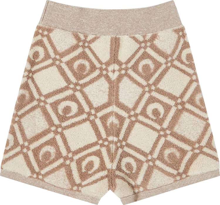 Buy Marine Serre Chunky Jacquard Knitted Shorts 'Beige' - SH025SS23W 09 ...