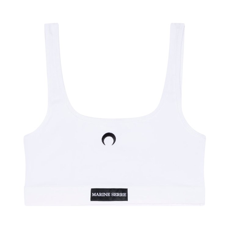 Regenerated All Over Moon Jersey Sport Bra • Marine Serre