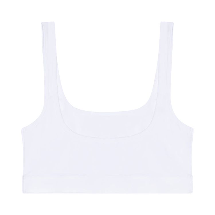 Marine Serre Organic Brassiere White