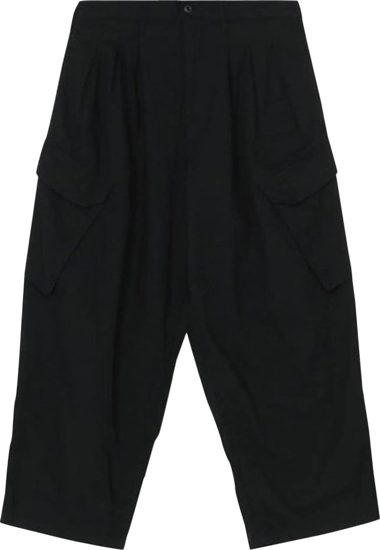 Yohji Yamamoto Oxford Z-12 Tuck Work Pants 'Black'
