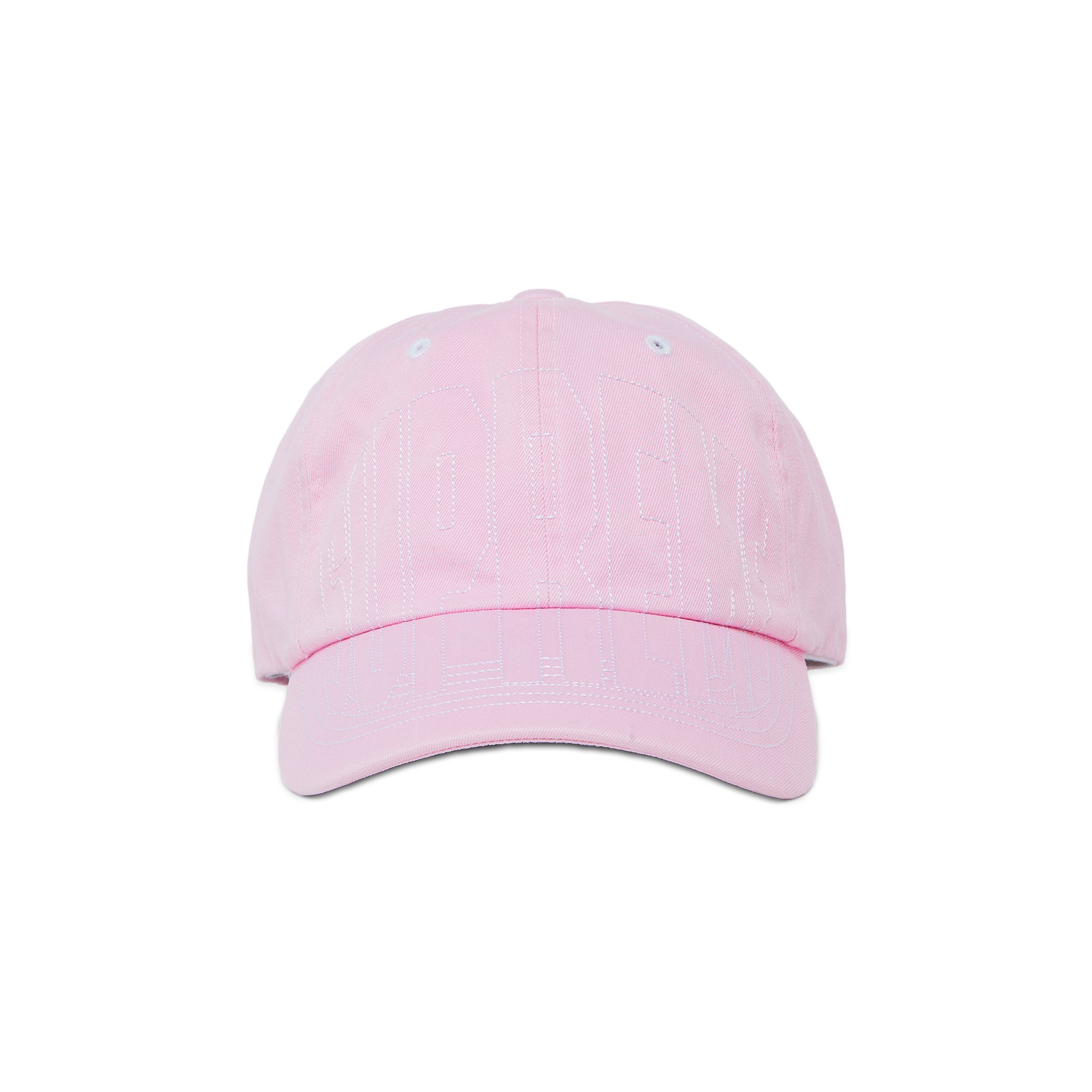 Supreme Visor Logo Twill 6-Panel pink | hmgrocerant.com