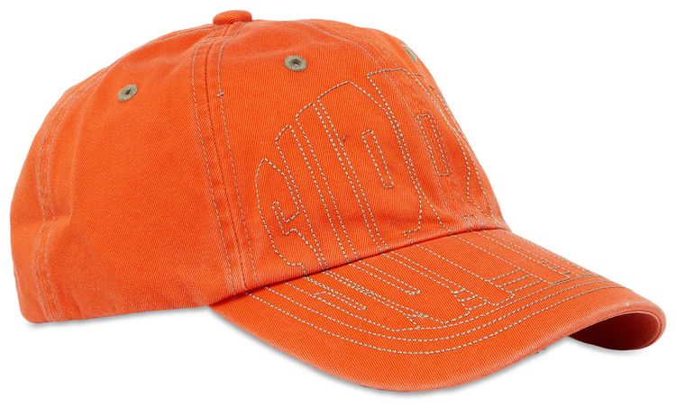 Supreme Visor Stitch 6 Panel Orange